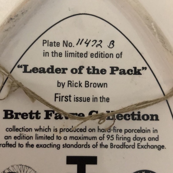 Set of BRETT FAVRE 1997 collector plates - Picture 6 of 10